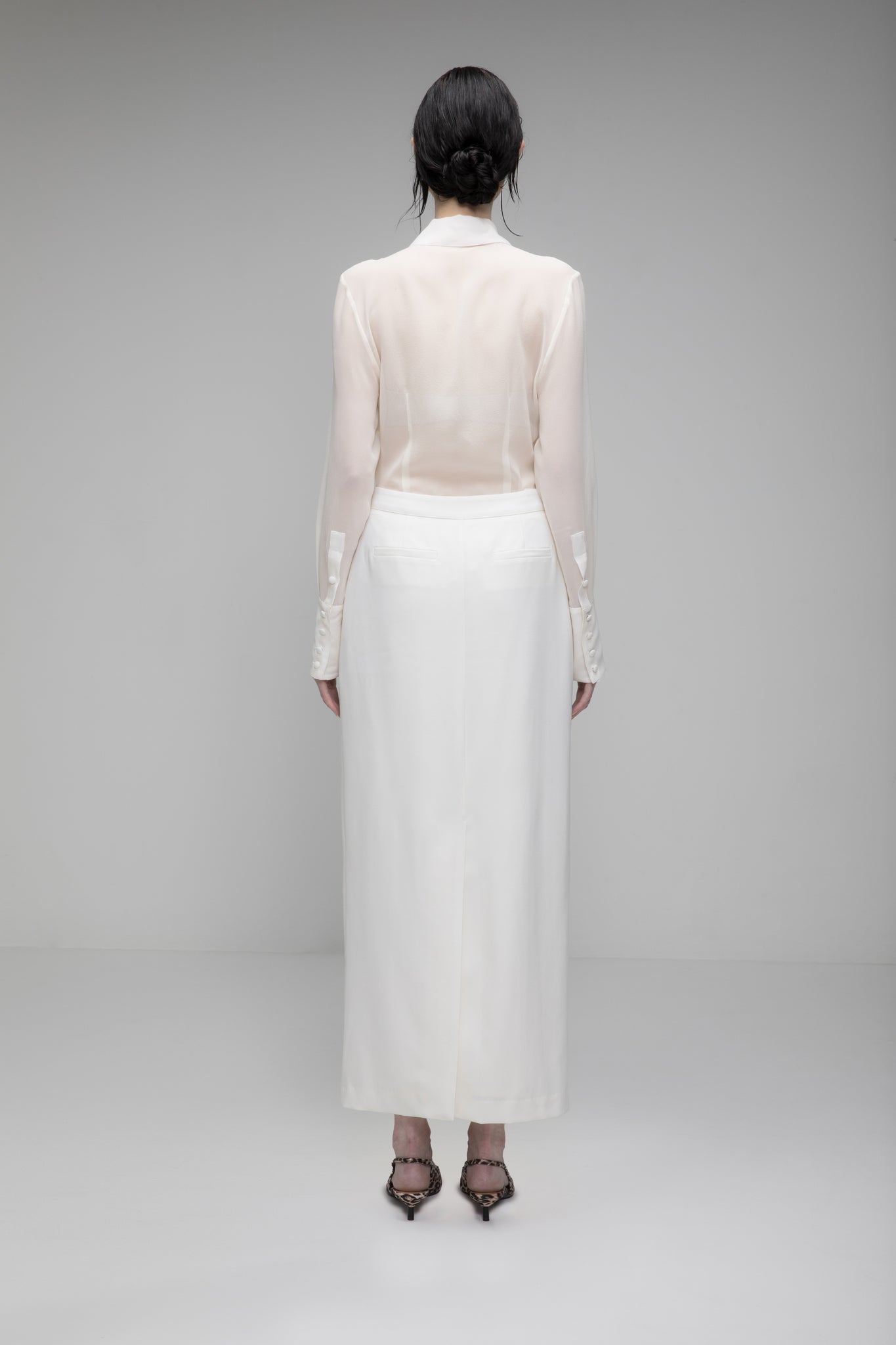 Charlotte Long Skirt, Ivory